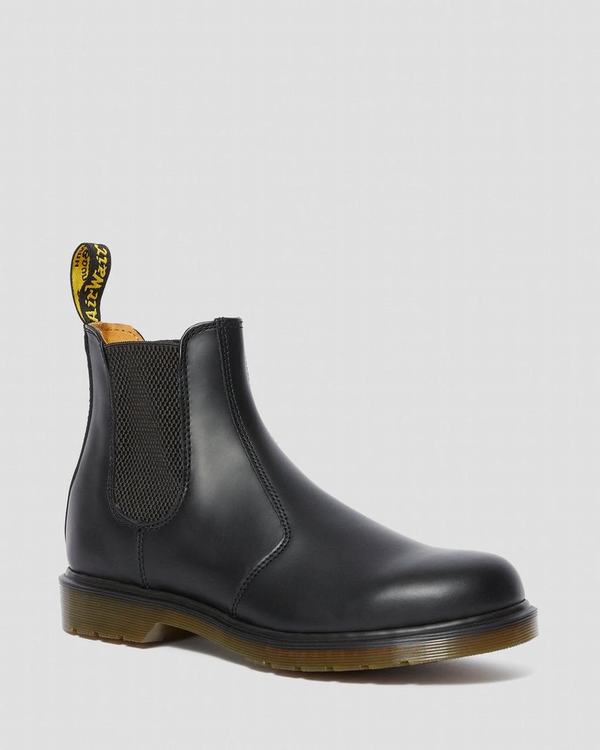 Dr Martens Dámské Chelsea Boty 2976 Smooth Černé, CZ-648125